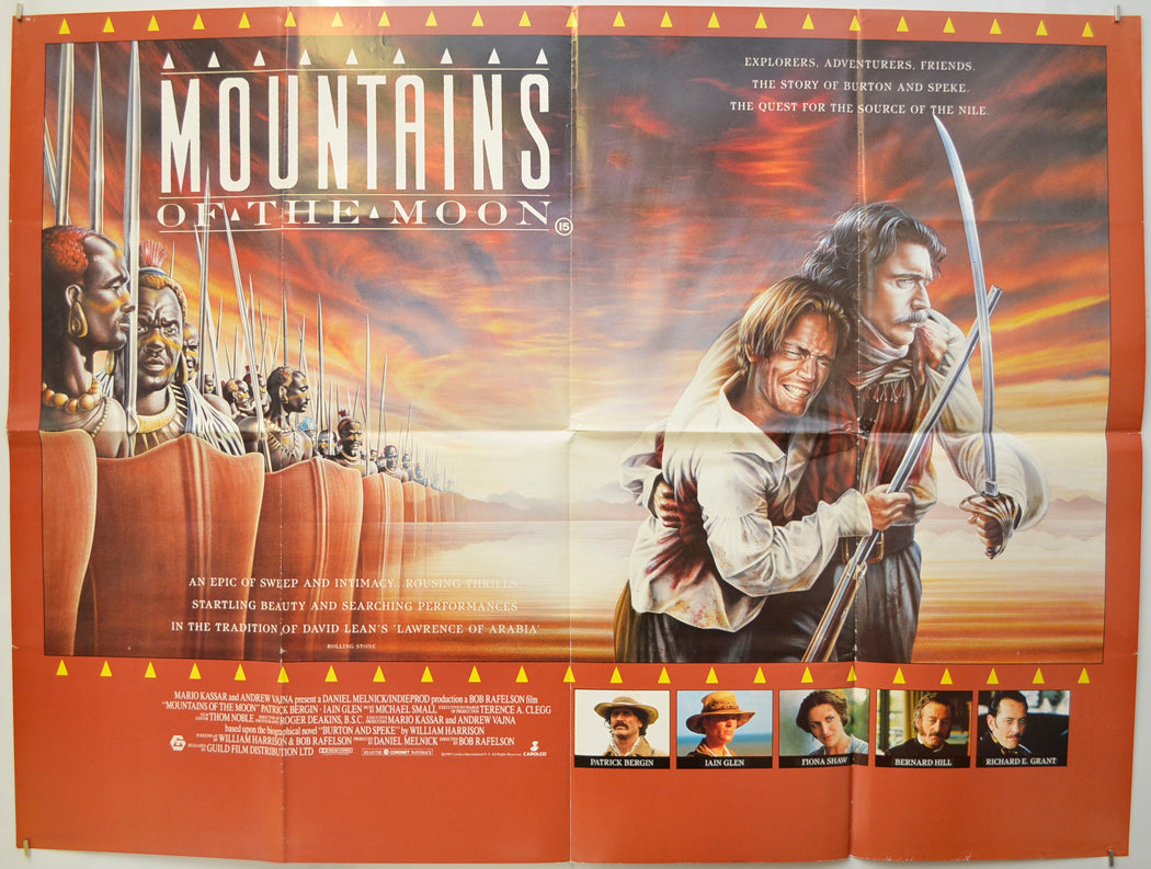 Mountains Of The Moon Original Quad Poster - Film Poster - Movie Poster