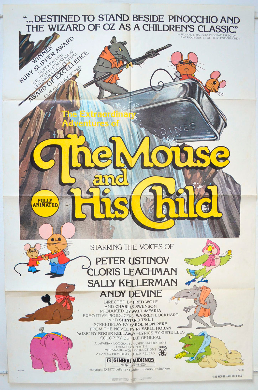 The Extraordinary Adventures Of The Mouse And His Child Original One Sheet Poster - Movie Poster