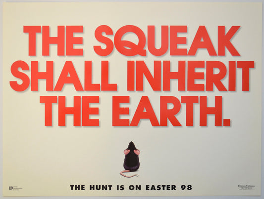 Mousehunt (Squeak Teaser / Advance Version) Original Mini Quad Poster - Film Poster - Movie Poster