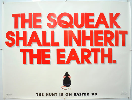 Mousehunt (Squeak Teaser / Advance Version)  Original Quad Poster - Film Poster - Movie Poster