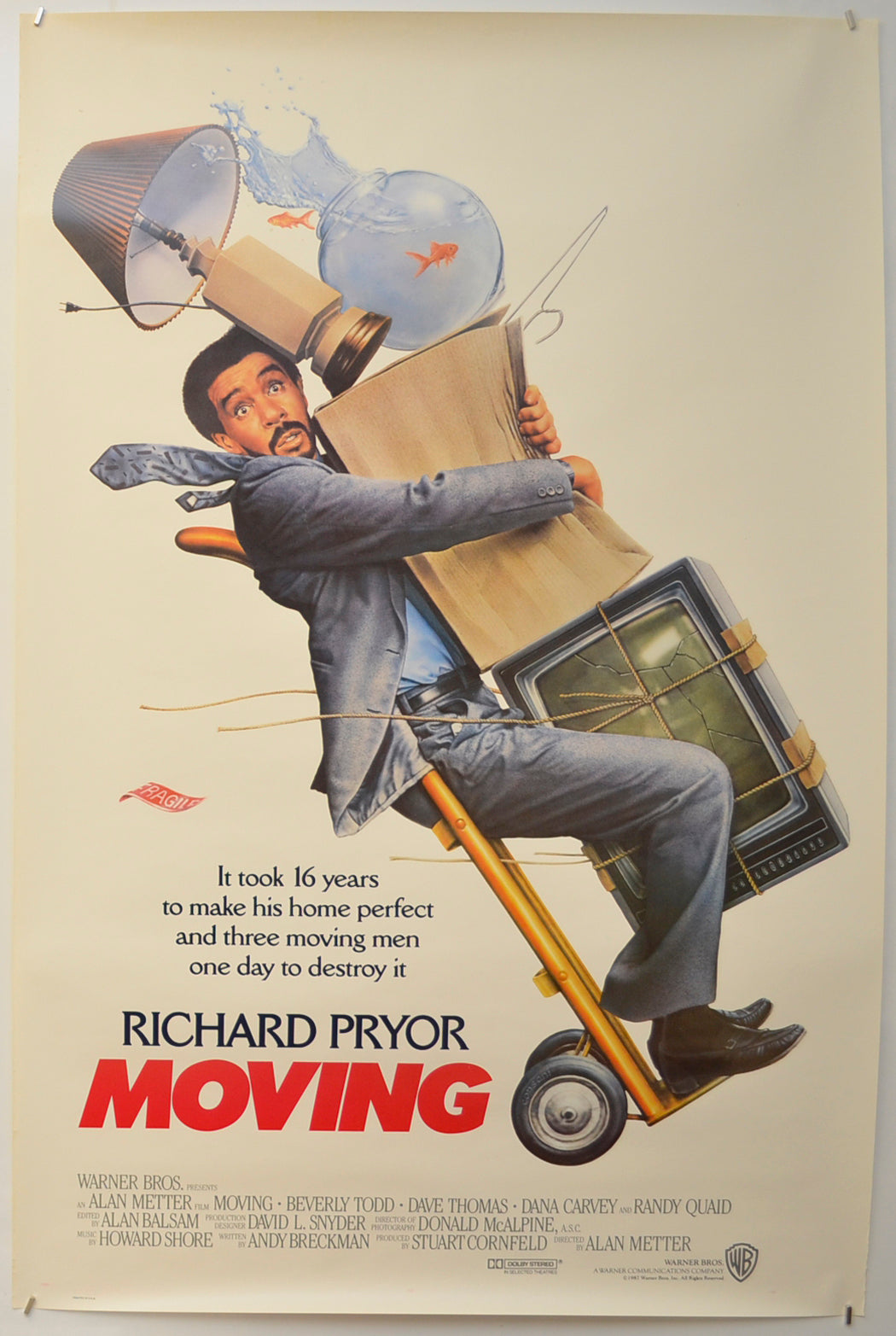 Moving  Original One Sheet Poster - Film Poster - Movie Poster