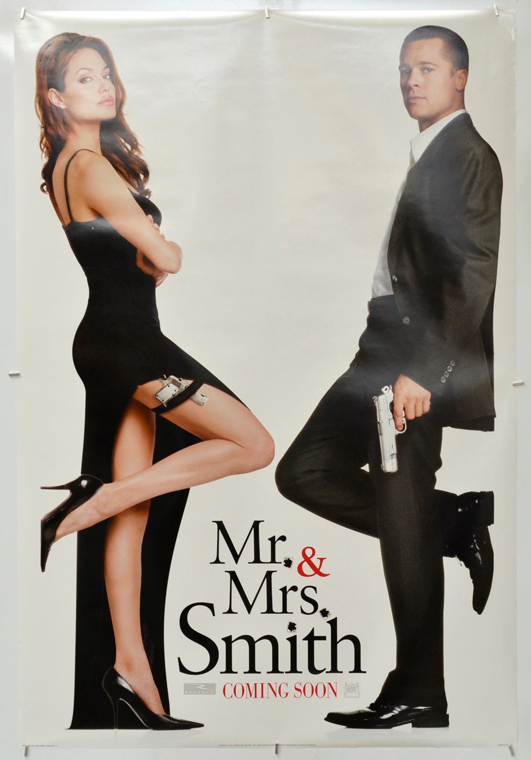 Mr And Mrs Smith - Original One Sheet Poster - Film Poster - Movie Poster 