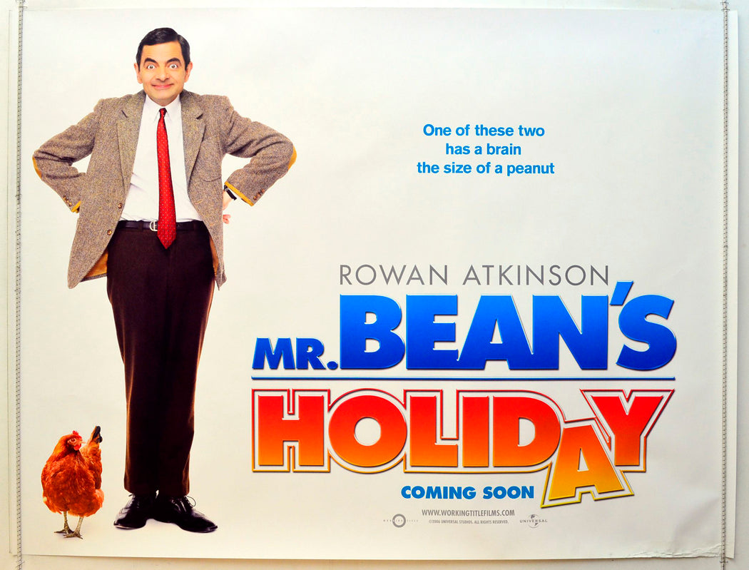 Mr. Bean's Holiday   (Teaser / Advance Version) Original British Quad Poster - Film Poster - Movie Poster