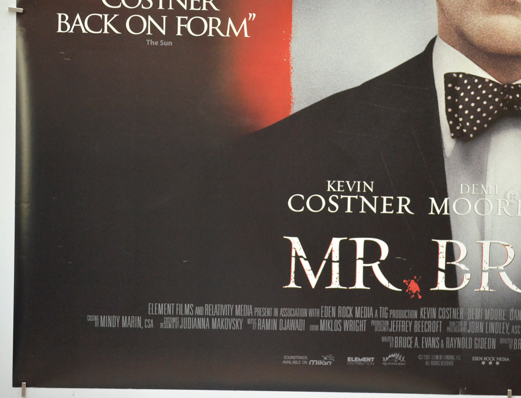 MR. BROOKS (Bottom Left) Cinema Quad Movie Poster 