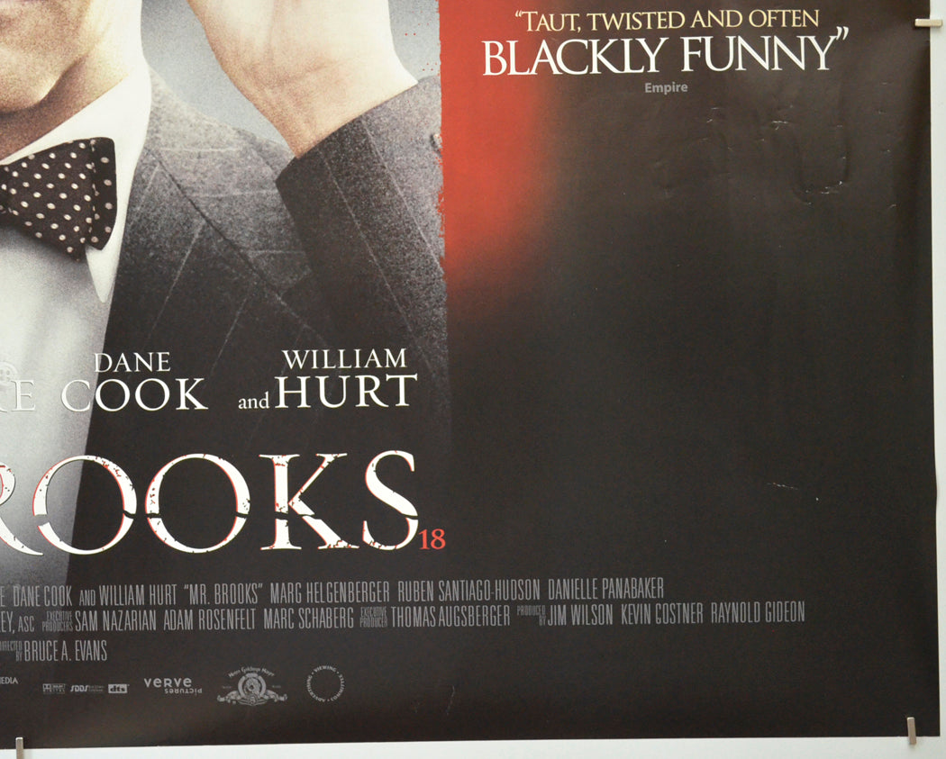 MR. BROOKS (Bottom Right) Cinema Quad Movie Poster 