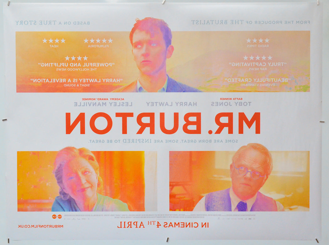 Mr. Burton (Back) Cinema Quad Movie Poster 