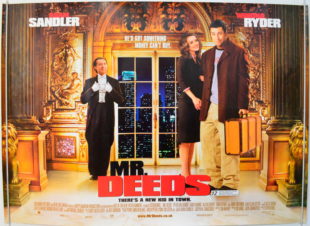 Mr. Deeds Original British Quad Poster - Film Poster - Movie Poster 