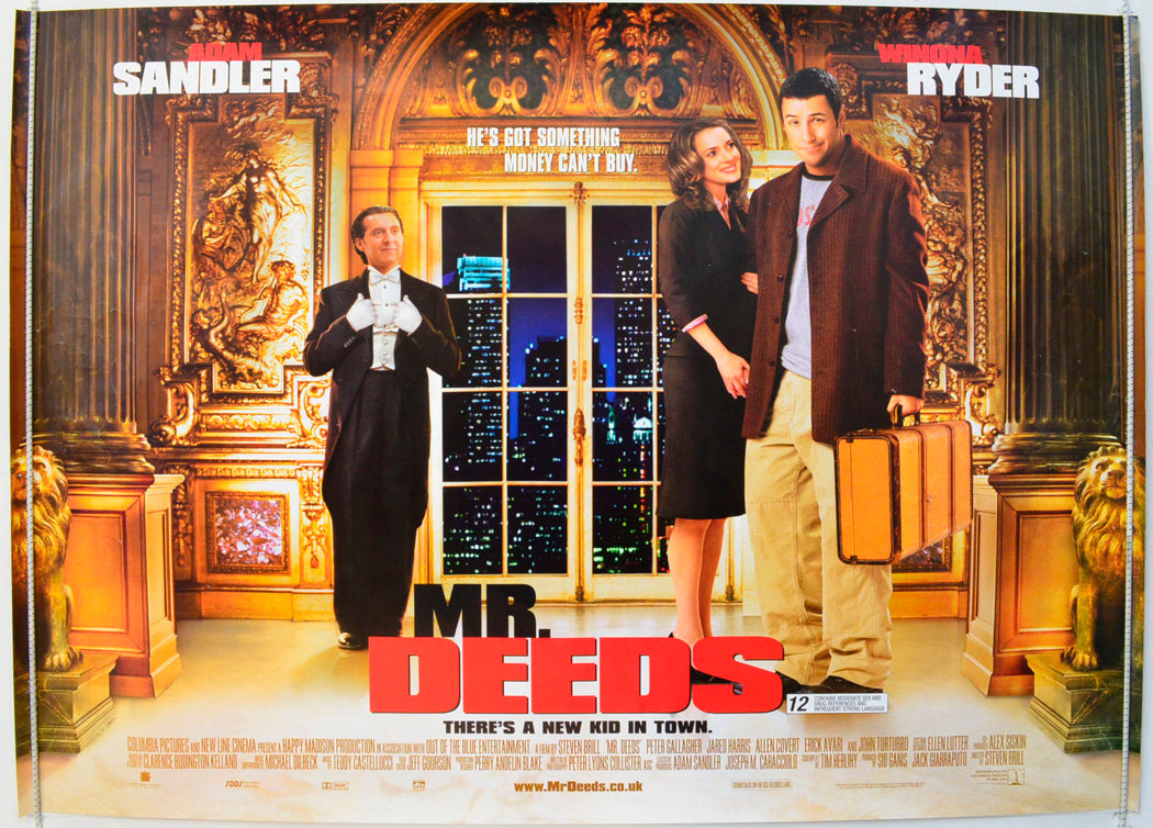 Mr. Deeds Original British Quad Poster - Film Poster - Movie Poster 