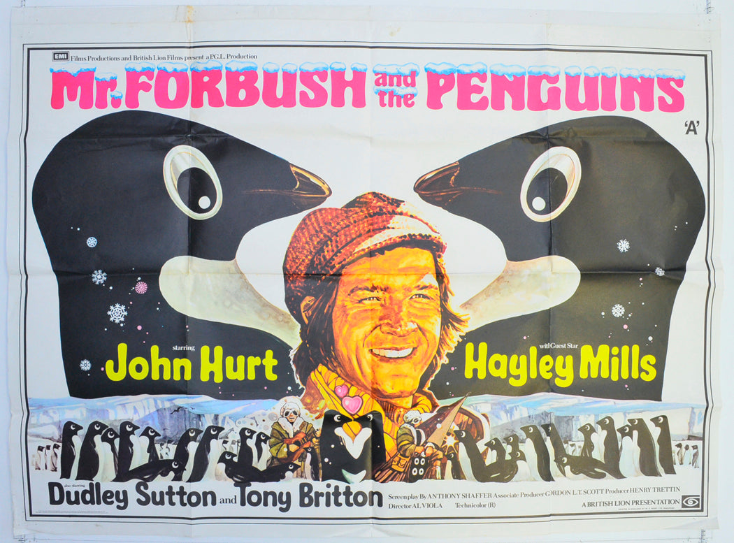 Mr. Forbush And The Penguins  Original British Quad Poster - Film Poster - Movie Poster 