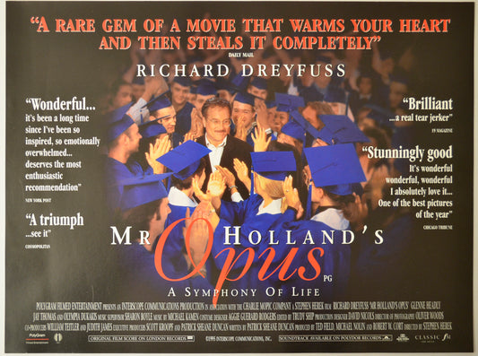 Mr Holland's Opus Original Mini Quad Poster - Film Poster - Movie Poster