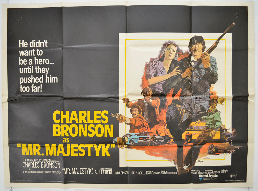 Mr. Majestyk Original Quad Poster - Film Poster - Movie Poster  