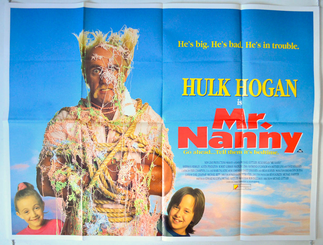 Mr Nanny Original British Quad Poster - Movie Poster