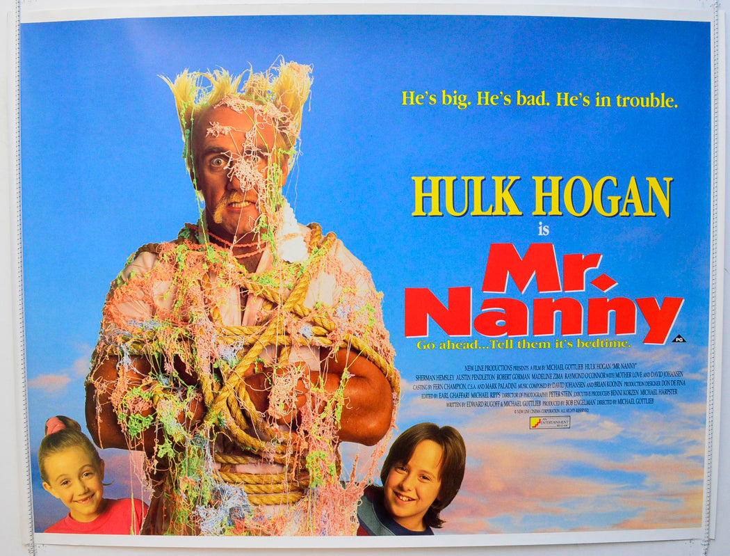 Mr Nanny Original British Quad Poster - Film Poster - Movie Poster 