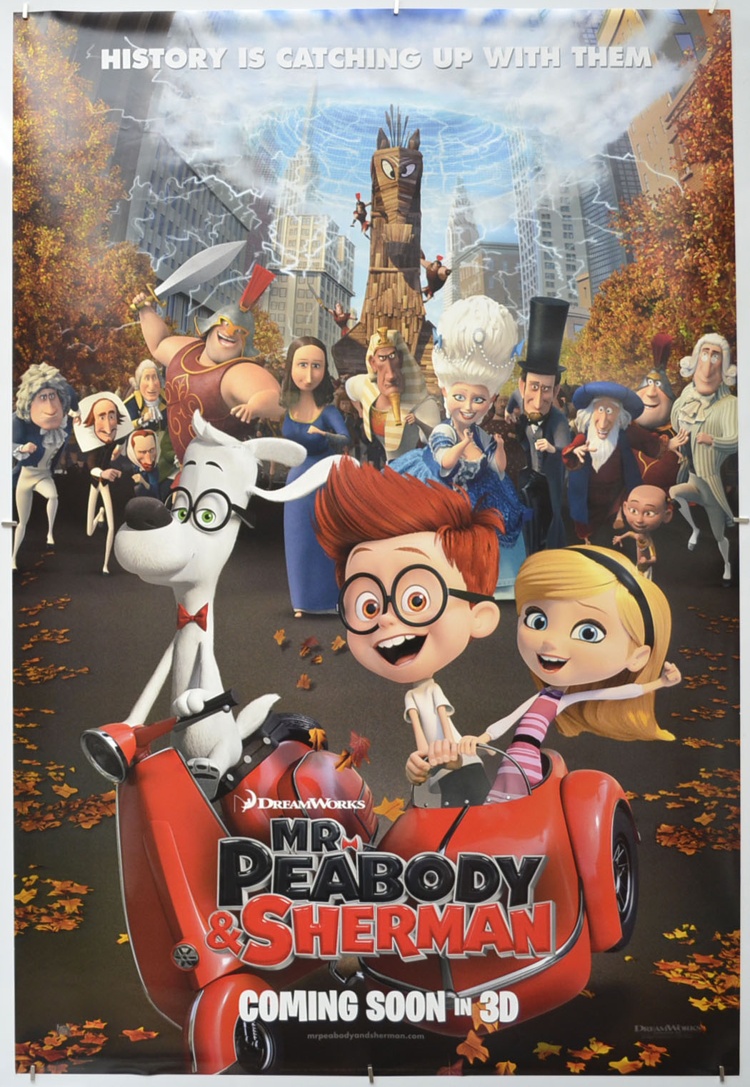 Mr. Peabody And Sherman Original One Sheet Poster - Film Poster - Movie Poster