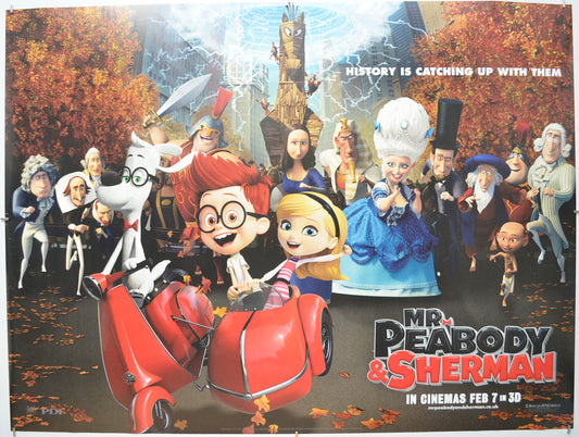 Mr. Peabody And Sherman Original Quad Poster - Film Poster - Movie Poster