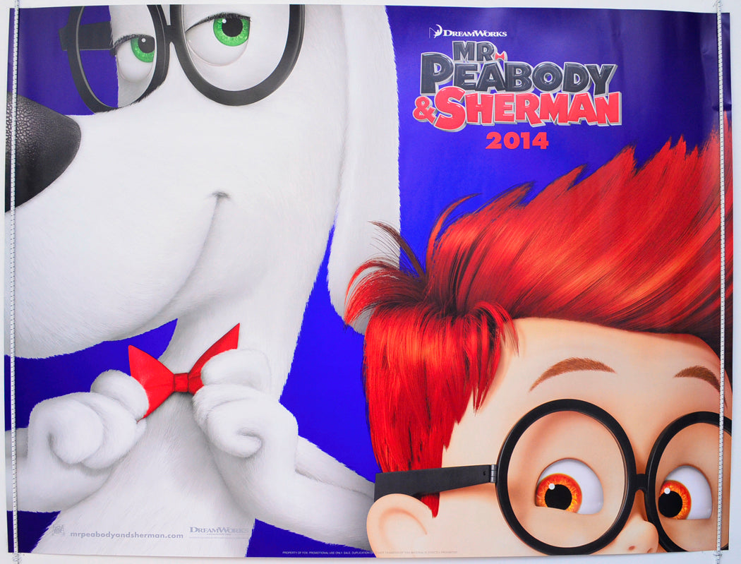 Mr. Peabody And Sherman  Original British Quad Poster - Film Poster - Movie Poster 