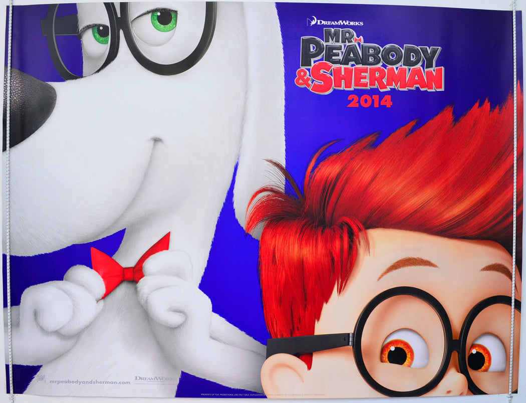 Mr. Peabody And Sherman  Original British Quad Poster - Film Poster - Movie Poster 