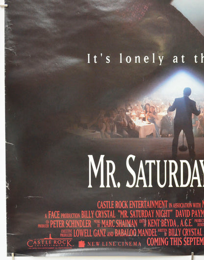 MR SATURDAY NIGHT (Bottom Left) Cinema One Sheet Movie Poster 