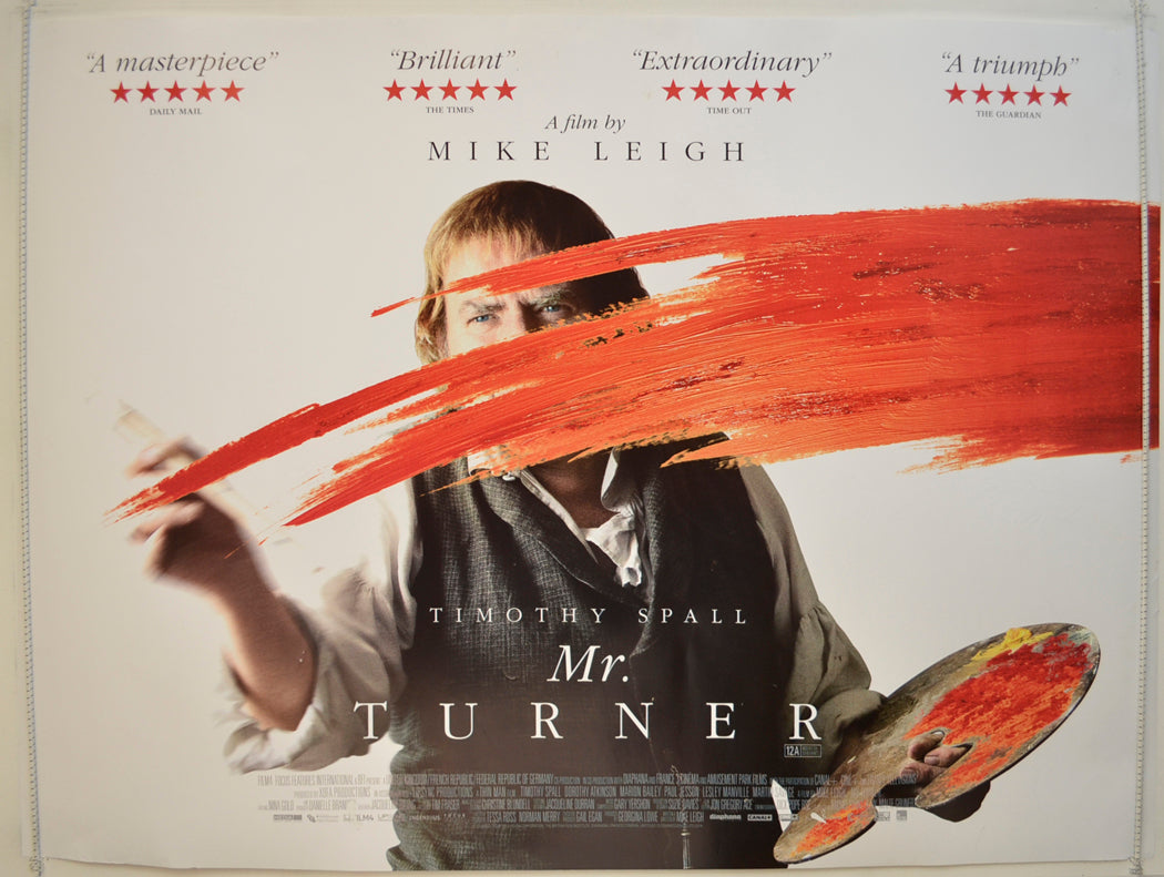 Mr. Turner  Original Quad Poster - Film Poster - Movie Poster 