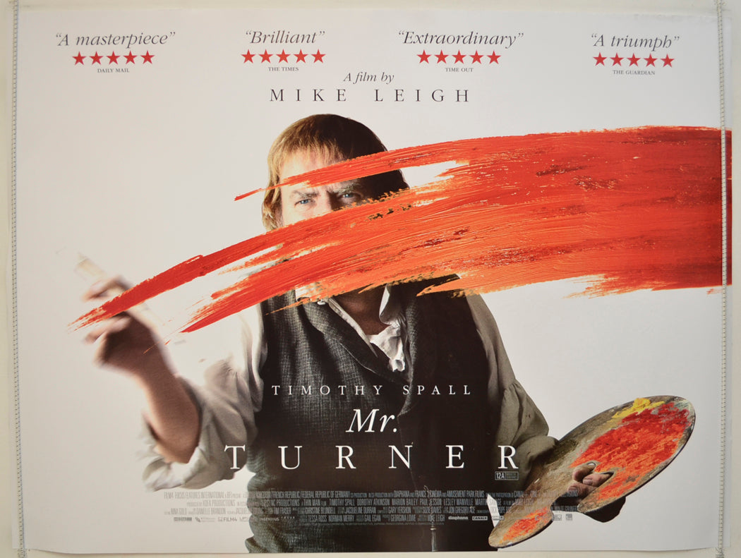 Mr. Turner  Original Quad Poster - Film Poster - Movie Poster 