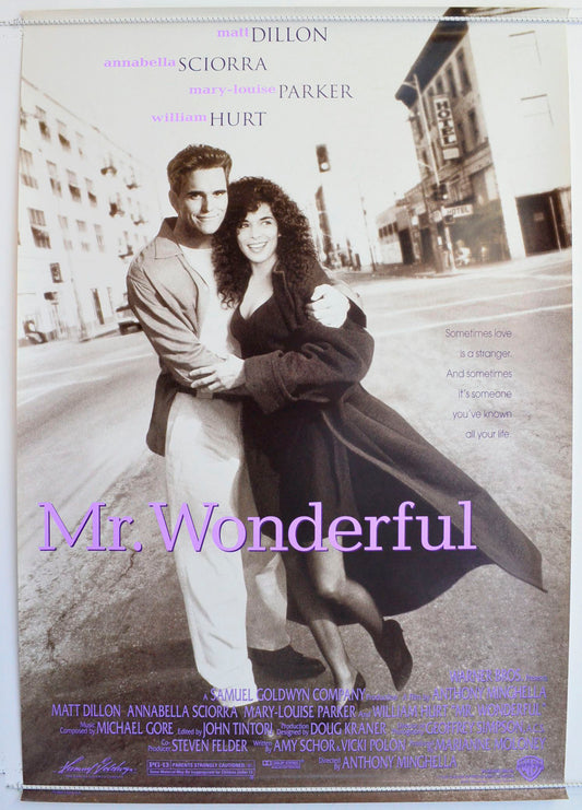 Mr. Wonderful  Original One Sheet Poster - Film Poster - Movie Poster 