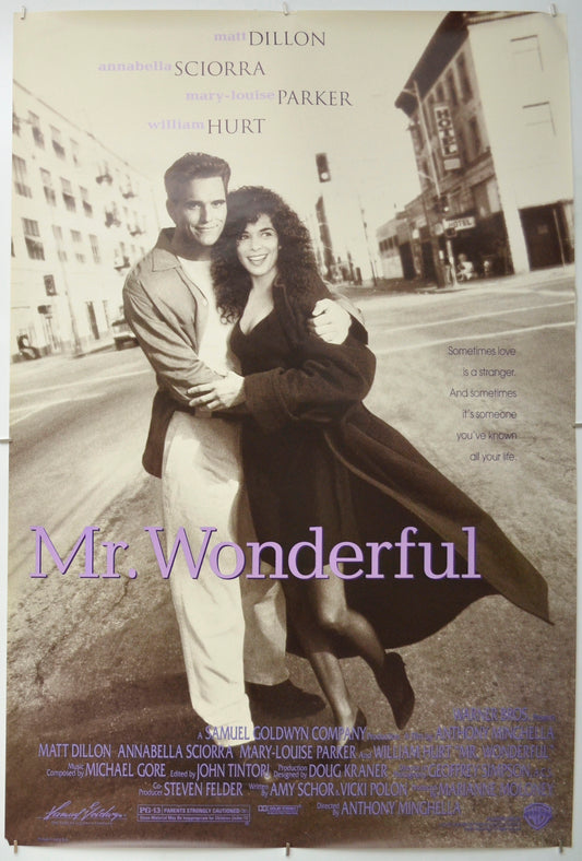 Mr. Wonderful Original One Sheet Poster - Film Poster - Movie Poster