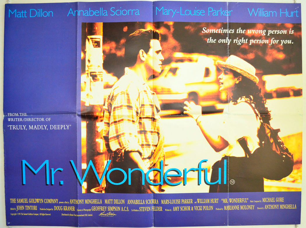 Mr. Wonderful Original British Quad Poster - Film Poster - Movie Poster 