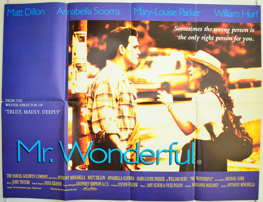 Mr. Wonderful Original British Quad Poster - Film Poster - Movie Poster 