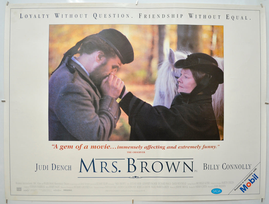 Mrs Brown Original Quad Poster - Film Poster - Movie Poster