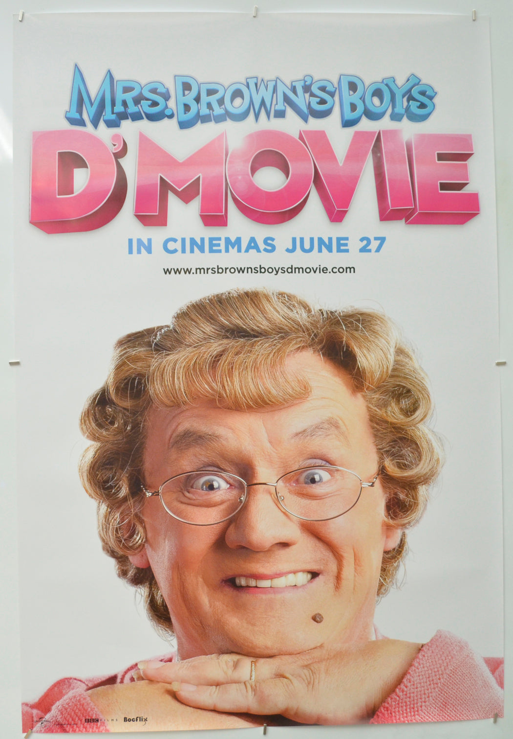 Mrs Brown's Boys D'movie  (Teaser / Advance Version)   Original One Sheet Poster - Film Poster - Movie Poster