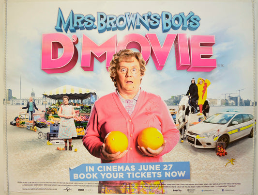 Mrs Brown's Boys D'Movie  Original Quad Poster - Film Poster - Movie Poster 