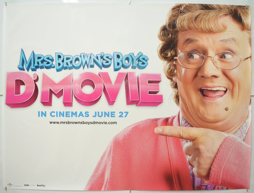 Mrs Brown’s Boys D’Movie  (Teaser / Advance Version)  Original Quad Poster - Film Poster - Movie Poster