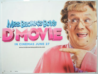 Mrs Brown’s Boys D’Movie  (Teaser / Advance Version)  Original Quad Poster - Film Poster - Movie Poster