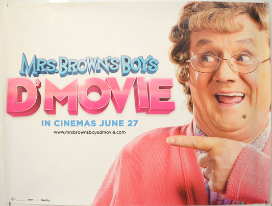 Mrs Brown's Boys D'movie  (Teaser / Advance Version)   Original Quad Poster - Film Poster - Movie Poster