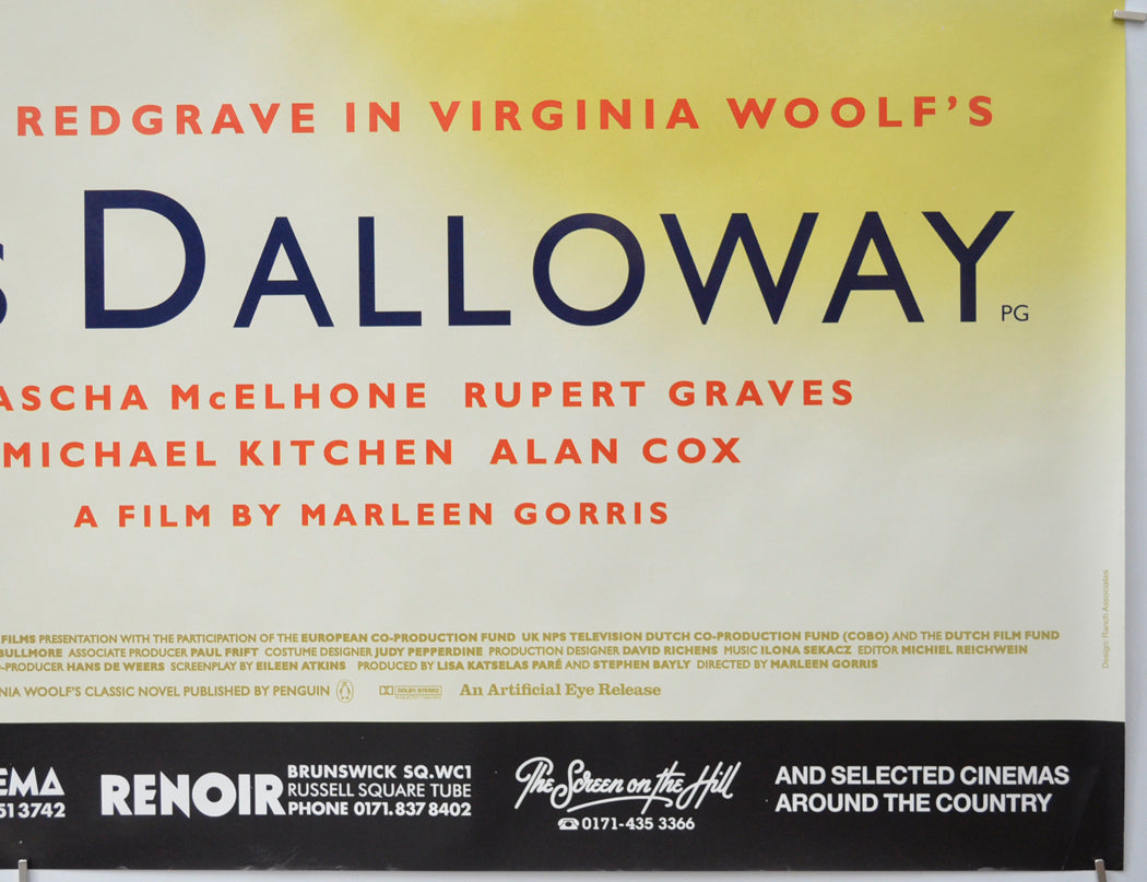 MRS DALLOWAY (Bottom Right) Cinema Quad Movie Poster 