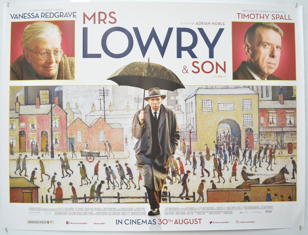 Mrs Lowry and Son Original Quad Poster - Film Poster - Movie Poster