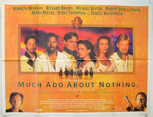 Much Ado About Nothing Original Quad Poster - Film Poster - Movie Poster  