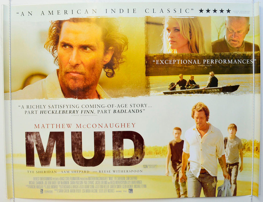 Mud Original British Quad Poster - Film Poster - Movie Poster 