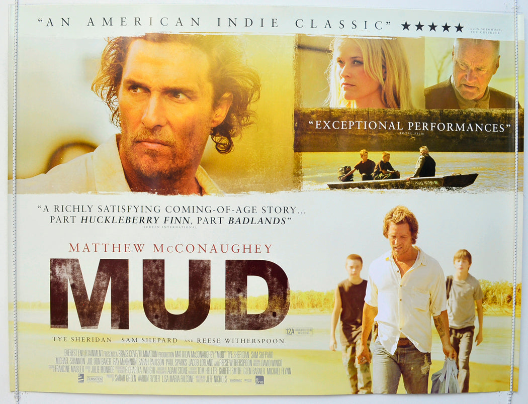 Mud  Original British Quad Poster - Film Poster - Movie Poster 