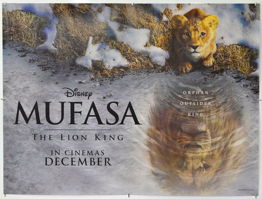 Mufasa: The Lion King - Original Quad Poster - Film Poster - Movie Poster