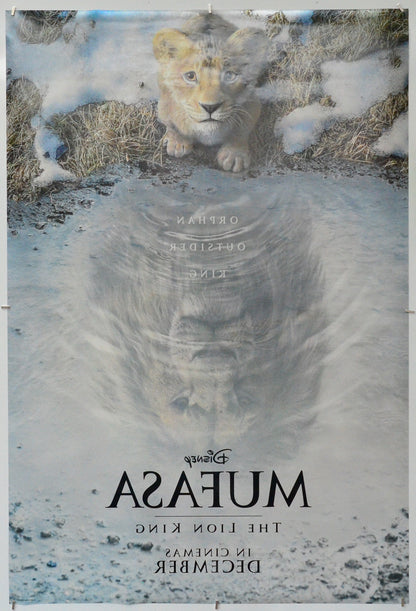 Mufasa: The Lion King (Back) Cinema One Sheet Movie Poster 