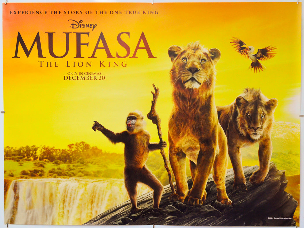 Mufasa: The Lion King - Original Quad Poster - Film Poster - Movie Poster