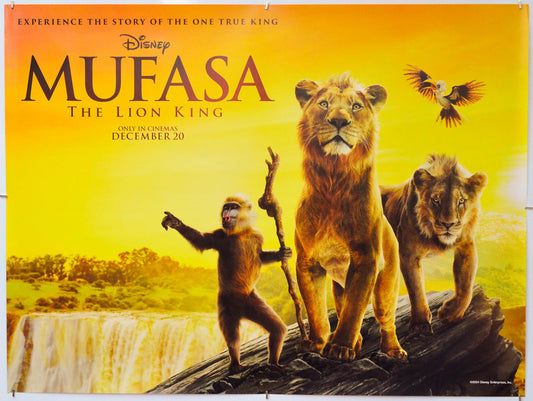 Mufasa: The Lion King - Original Quad Poster - Film Poster - Movie Poster