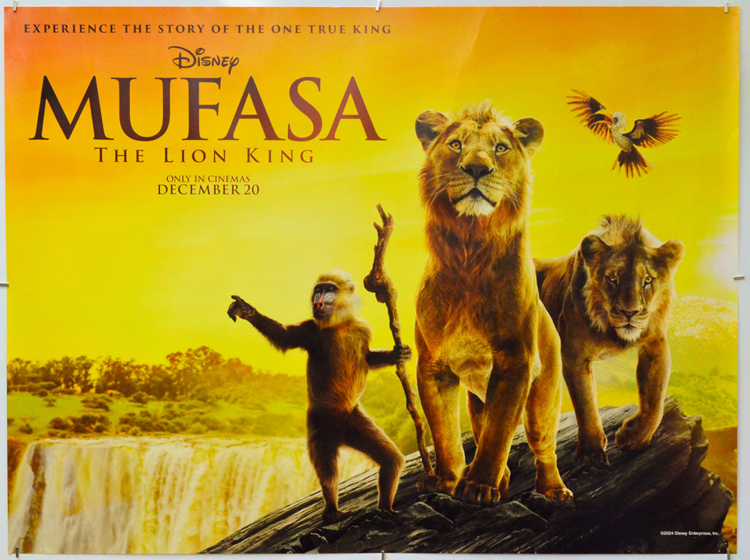 Mufasa: The Lion King - Original Quad Poster - Film Poster - Movie Poster