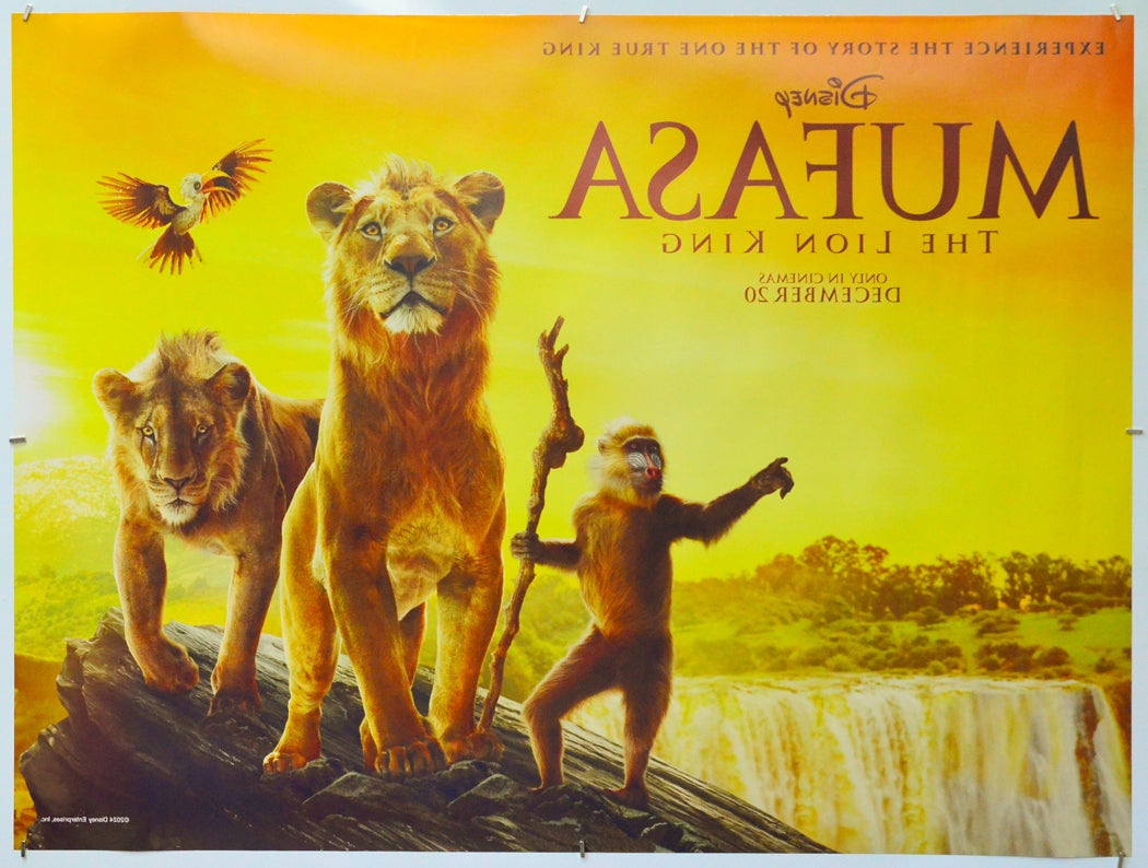Mufasa: The Lion King (Back) Cinema Quad Movie Poster 