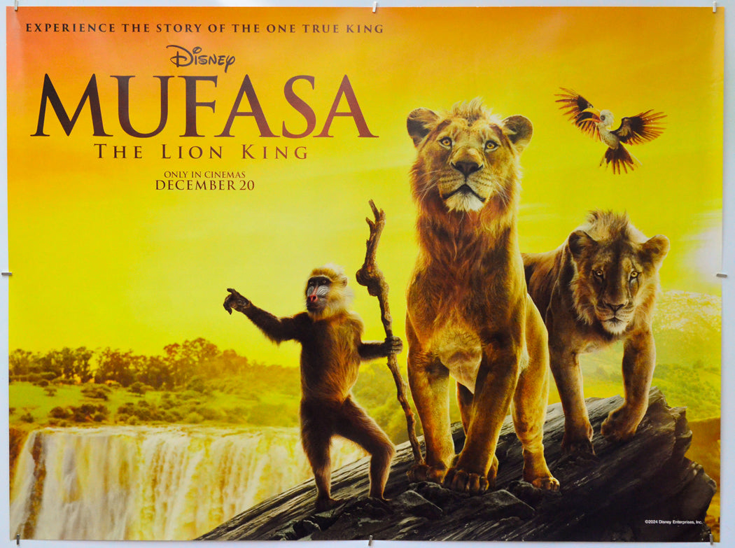 Mufasa: The Lion King - Original Quad Poster - Film Poster - Movie Poster