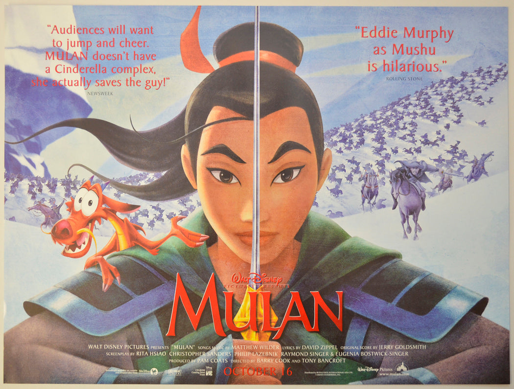 Mulan (Teaser / Advance Version)  Original Mini Quad Poster - Film Poster - Movie Poster