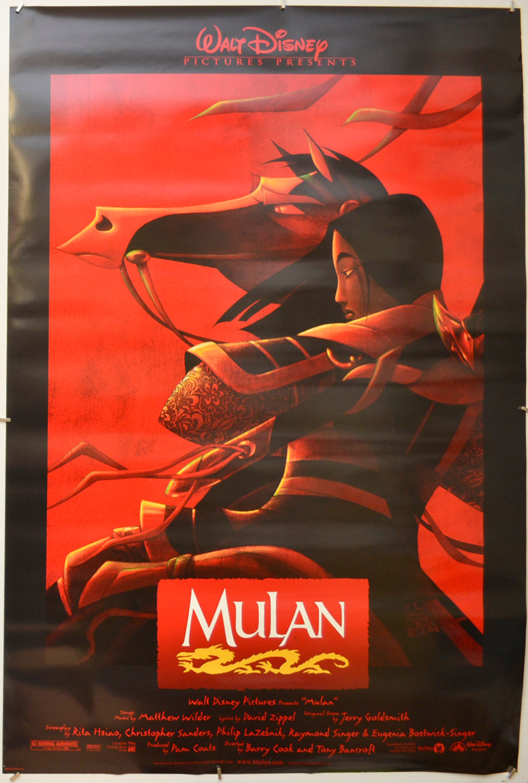 Mulan Original One Sheet Poster - Film Poster - Movie Poster  