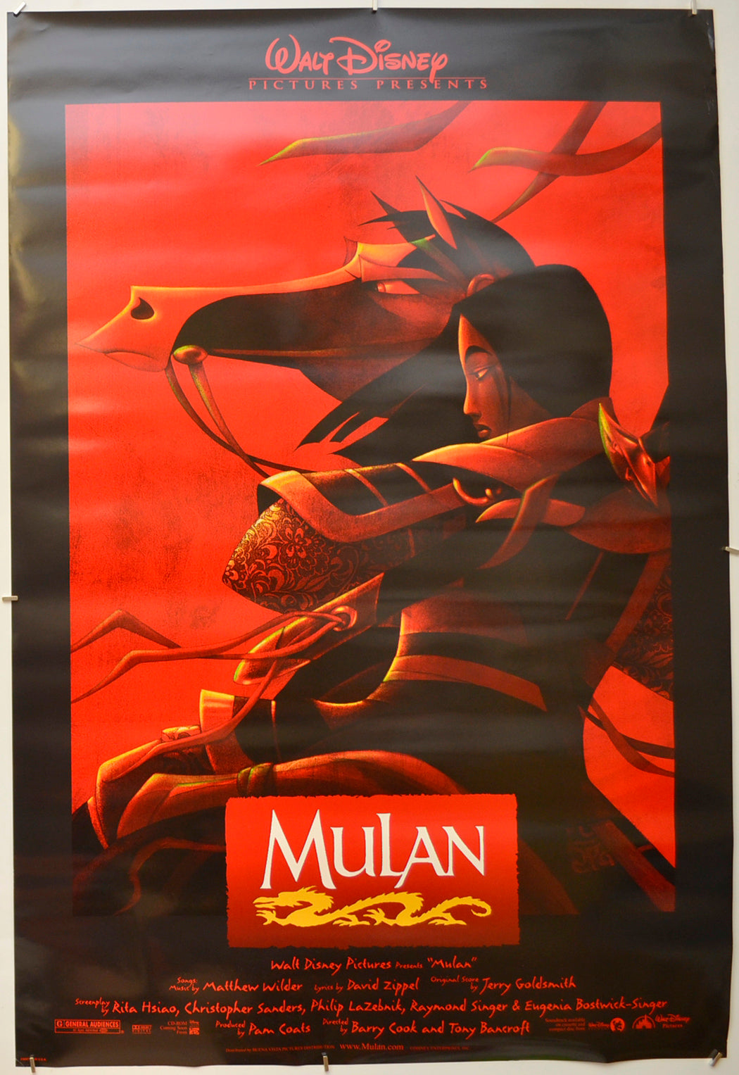 Mulan Original One Sheet Poster - Film Poster - Movie Poster  