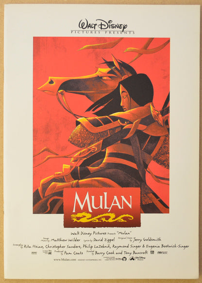 MULAN Original Cinema Press Kit – Production Info 